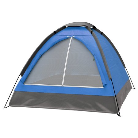 WAKEMAN 2 Person Camping Tent with Rain Fly and Bag - Lightweight Outdoor Tent by Outdoors Blue 80-170T